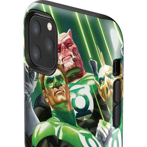 DC Comics Green Lantern Corps Team Art by Alex Ross iPhone 11 Pro Max Impact Case