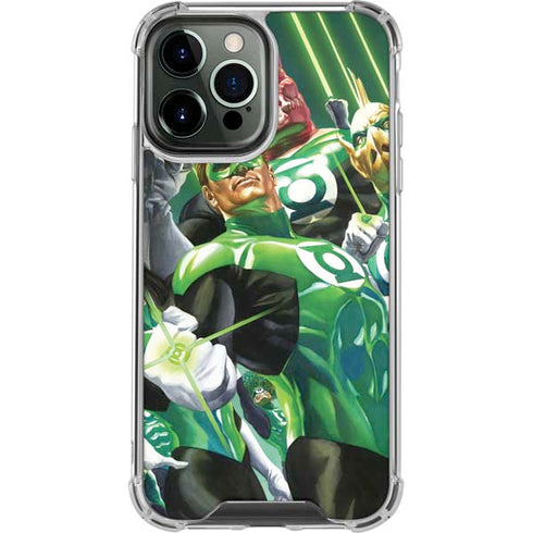 DC Comics Green Lantern Corps Team Art by Alex Ross iPhone 14 Pro Max Clear Case