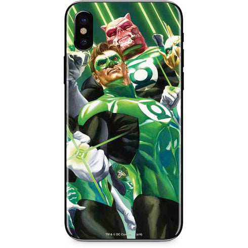 DC Comics Green Lantern Corps Team Art by Alex Ross iPhone X Skin