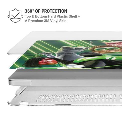 DC Comics Green Lantern Corps Team Art by Alex Ross MacBook Pro 13in (2020) Case plus Skin