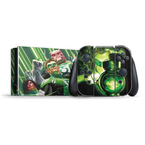 DC Comics Green Lantern Corps Team Art by Alex Ross Nintendo Switch Bundle Skin