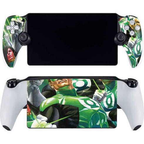 DC Comics Green Lantern Corps Team Art by Alex Ross PlayStation Portal Remote Player Skin