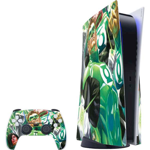 DC Comics Green Lantern Corps Team Art by Alex Ross PS5 Bundle Skin