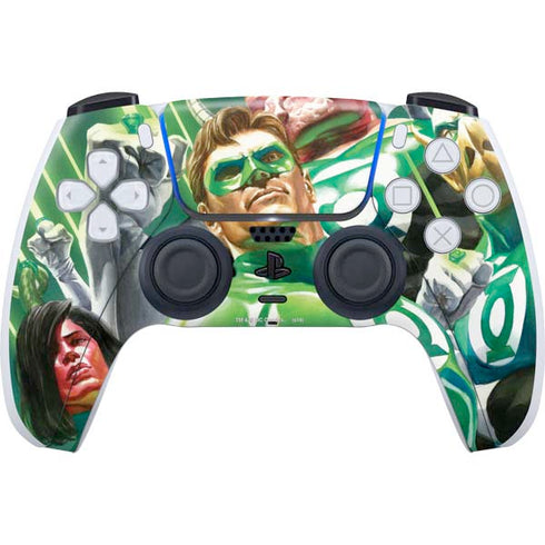 DC Comics Green Lantern Corps Team Art by Alex Ross PS5 Controller Skin