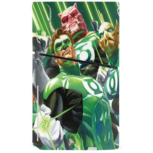 DC Comics Green Lantern Corps Team Art by Alex Ross PS5 Slim Disk Console Skin
