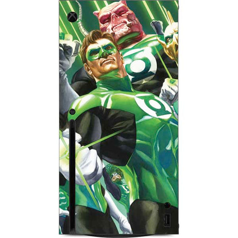 DC Comics Green Lantern Corps Team Art by Alex Ross Xbox Series X Console Skin