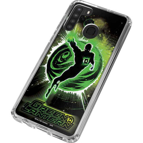 DC Comics Green Lantern Cosmic Action Pose Galaxy A21 Clear Case