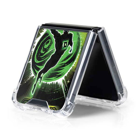 DC Comics Green Lantern Cosmic Action Pose Galaxy Z Flip5 5G Clear Case