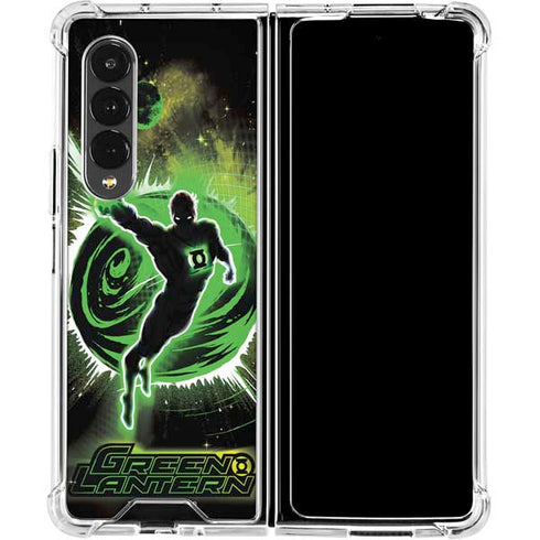 DC Comics Green Lantern Cosmic Action Pose Galaxy Z Fold4 5G Clear Case