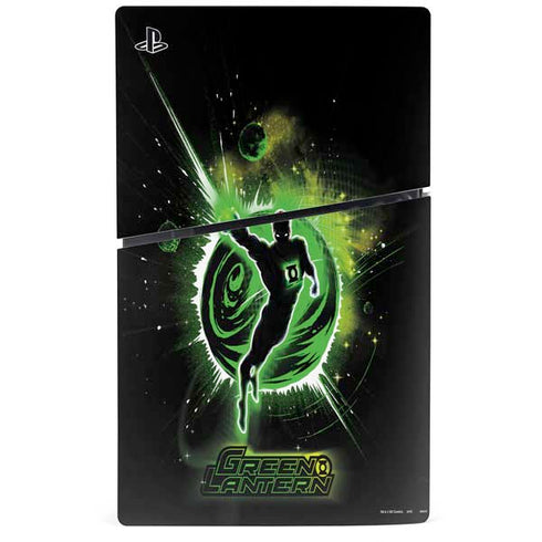 DC Comics Green Lantern Cosmic Action Pose PS5 Slim Disk Console Skin
