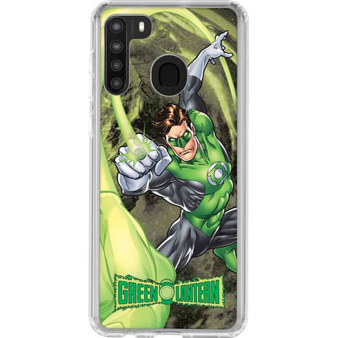 DC Comics Green Lantern Super Punch Galaxy A21 Clear Case