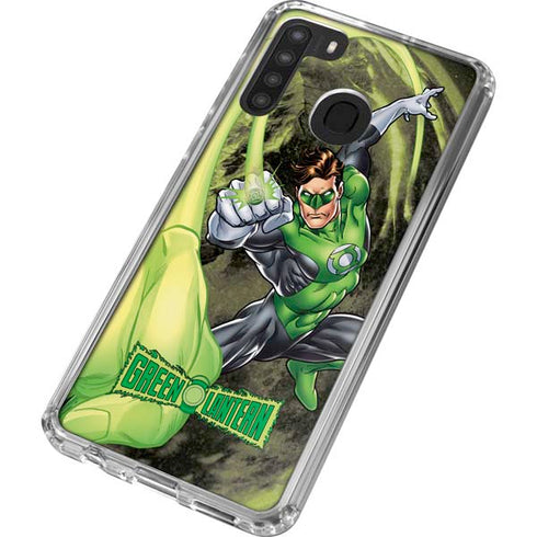 DC Comics Green Lantern Super Punch Galaxy A21 Clear Case