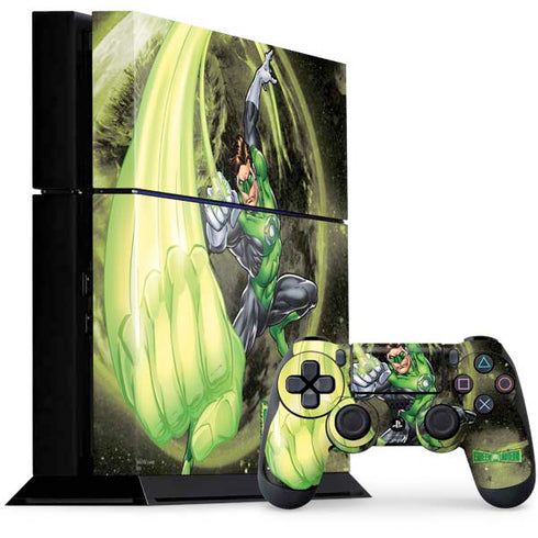 DC Comics Green Lantern Super Punch PS4 Console and Controller Bundle Skin