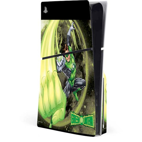 DC Comics Green Lantern Super Punch PS5 Slim Disk Console Skin