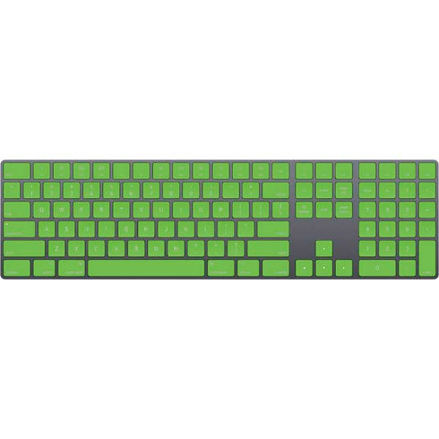 Green Solid Magic Keyboard with Numeric Keypad Skin