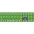 Green Solid Magic Keyboard with Numeric Keypad Skin