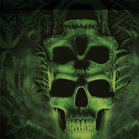 Liquid Blue Green Skulls Nintendo 2DS XL (2017) Skin