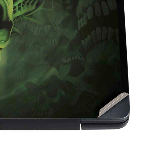 Liquid Blue Green Skulls Dell Vostro Skin
