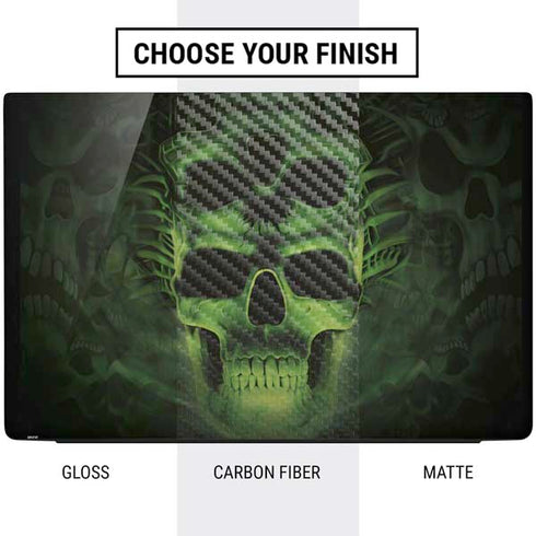 Liquid Blue Green Skulls Dell Vostro Skin