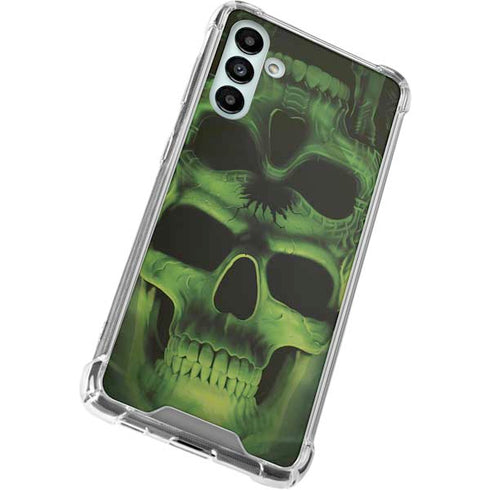 Liquid Blue Green Skulls Galaxy A13 5G Clear Case