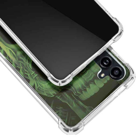 Liquid Blue Green Skulls Galaxy A54 5G Clear Case