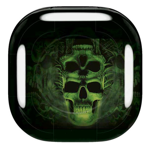 Liquid Blue Green Skulls Galaxy Buds Pro Skin