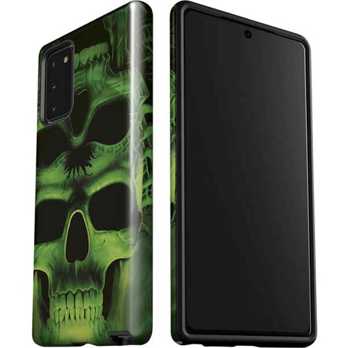 Liquid Blue Green Skulls Galaxy Note20 5G Pro Case