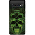 Liquid Blue Green Skulls Galaxy S10 Skin