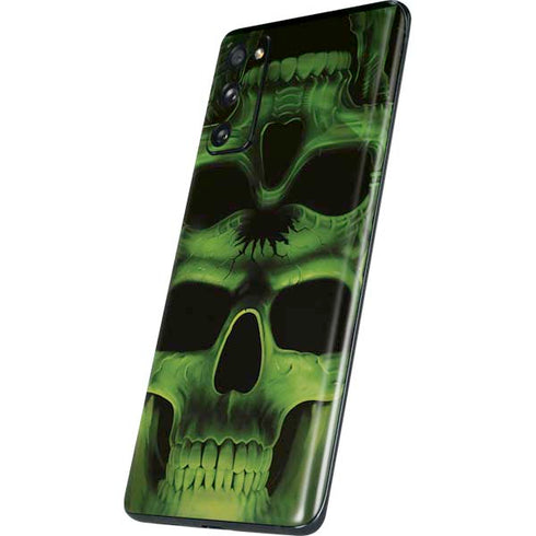 Liquid Blue Green Skulls Galaxy S20 Fan Edition Skin