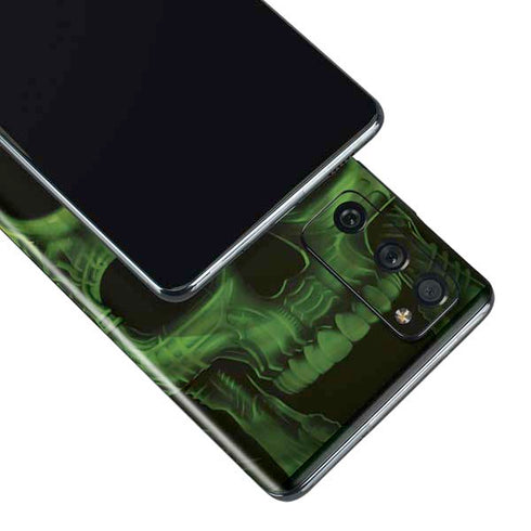 Liquid Blue Green Skulls Galaxy S20 Fan Edition Skin
