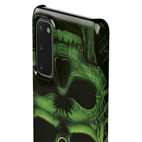 Liquid Blue Green Skulls Galaxy S20 Lite Case