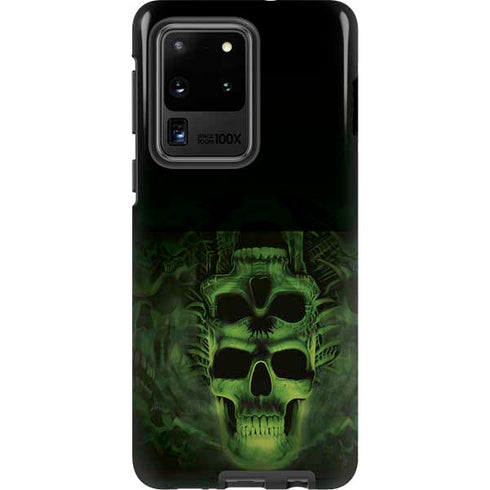 Liquid Blue Green Skulls Galaxy S20 Ultra 5G Pro Case
