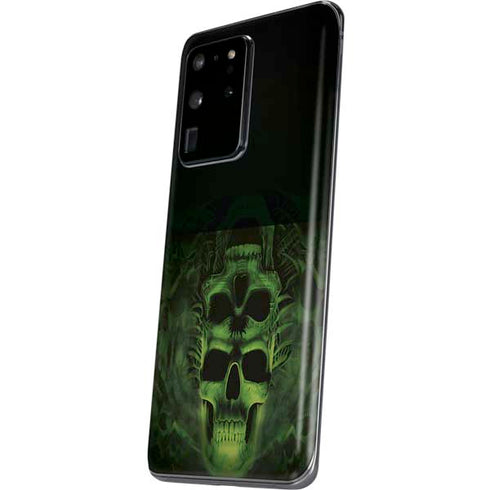 Liquid Blue Green Skulls Galaxy S20 Ultra 5G Skin