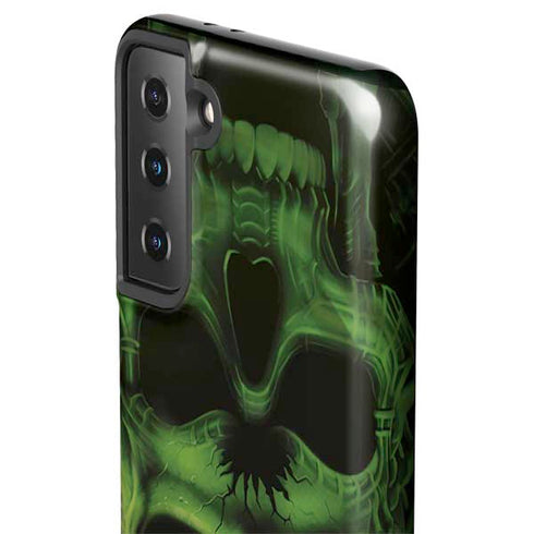 Liquid Blue Green Skulls Galaxy S21 Plus 5G Pro Case