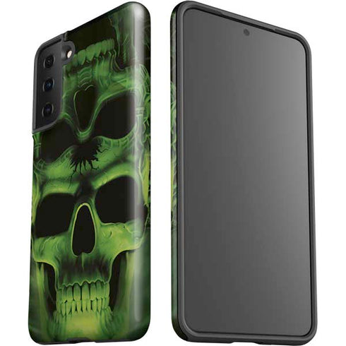 Liquid Blue Green Skulls Galaxy S21 Plus 5G Pro Case