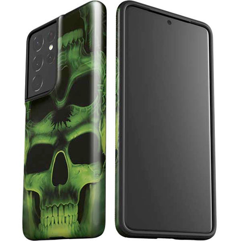 Liquid Blue Green Skulls Galaxy S21 Ultra 5G Pro Case