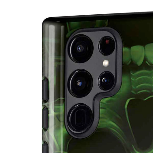 Liquid Blue Green Skulls Galaxy S22 Ultra Pro Case