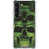 Liquid Blue Green Skulls Galaxy S23 Clear Case