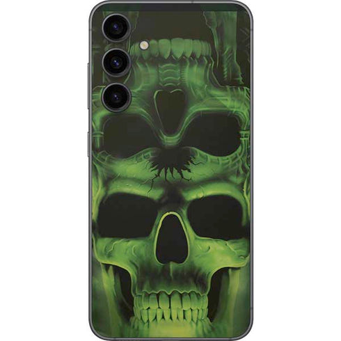 Liquid Blue Green Skulls Galaxy S23 FE Skin