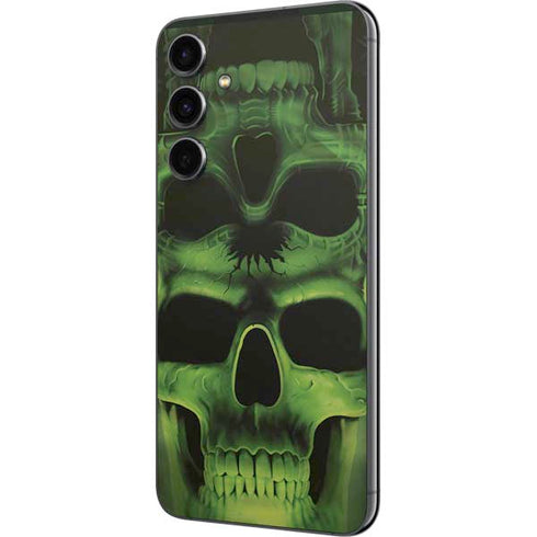 Liquid Blue Green Skulls Galaxy S23 FE Skin