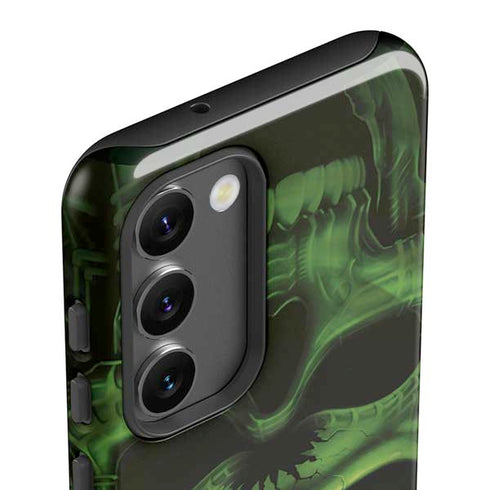 Liquid Blue Green Skulls Galaxy S23 Plus Pro Case