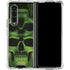 Liquid Blue Green Skulls Galaxy Z Fold4 5G Clear Case