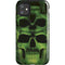 Liquid Blue Green Skulls iPhone 11 Impact Case
