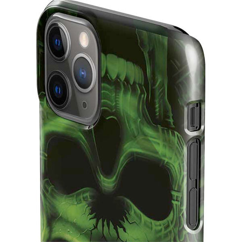 Liquid Blue Green Skulls iPhone 11 Pro Lite Case