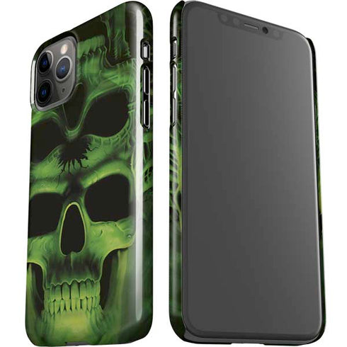 Liquid Blue Green Skulls iPhone 11 Pro Lite Case