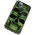 Liquid Blue Green Skulls iPhone 11 Pro Max Clear Case