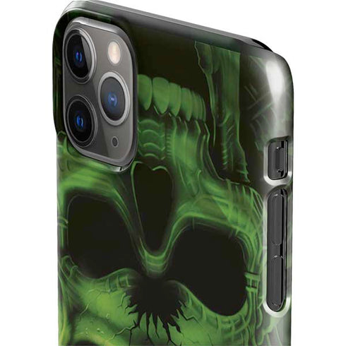 Liquid Blue Green Skulls iPhone 11 Pro Max Lite Case