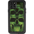 Liquid Blue Green Skulls iPhone 11 Pro Waterproof Case