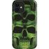 Liquid Blue Green Skulls iPhone 12 Impact Case