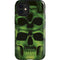 Liquid Blue Green Skulls iPhone 12 Mini Impact Case
